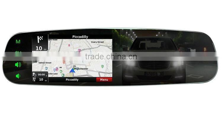 frameless car 4.3 inch rearview mirror monitor with mirror link function germid