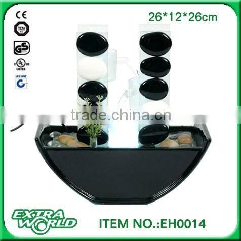 modern decor ornaments white ceramic iron glass water fountain lights change color creative home living room study