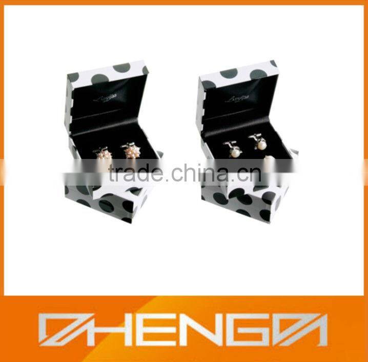 High Quality PU Leather Cufflinks Box
