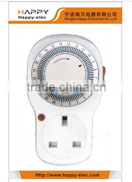 Daily plug-in mechanical timer switch