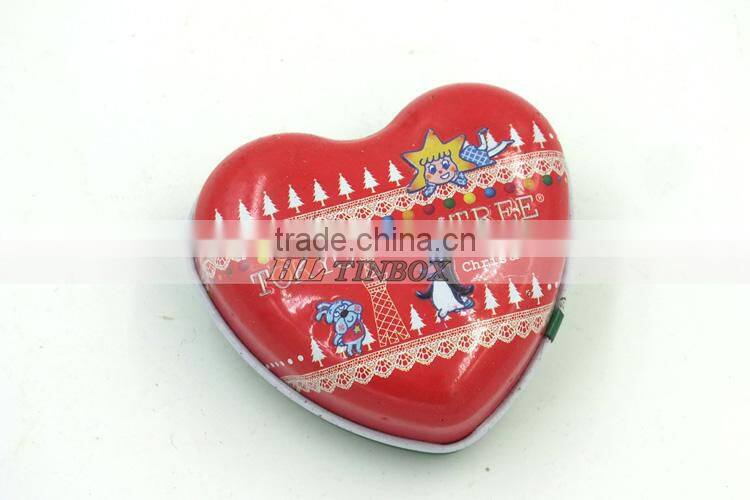 Wedding Gift Mini Heart Shape Tin Can for Candy Chocolate Jewelry