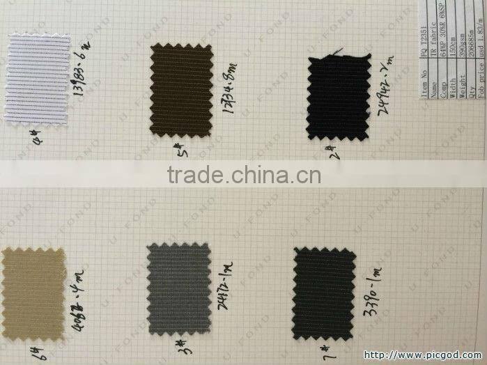 Stock 64%P 30%R 6%SP TR fabric for suiting