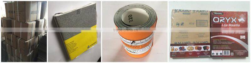 hotcake wood and wall polishing dry glass sand sandpaper roll