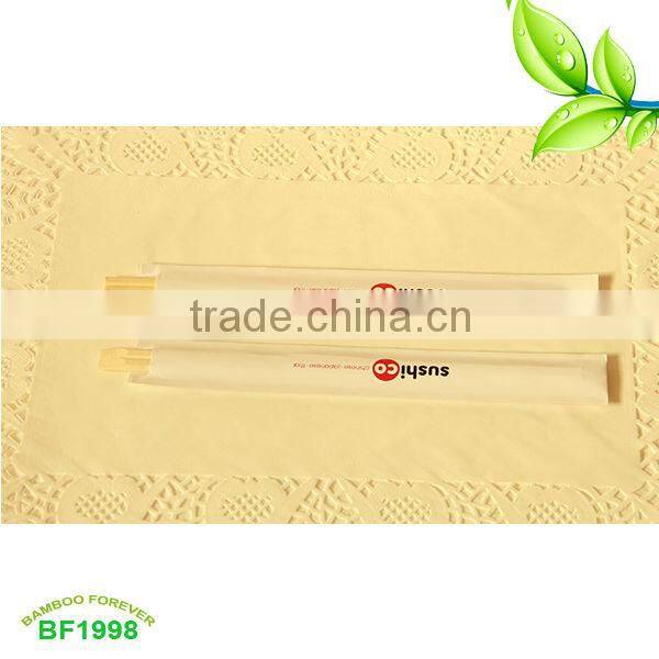 Paper wrapped 21cm Semi-closed Disposable Tensogue knot Bamboo Chopsticks