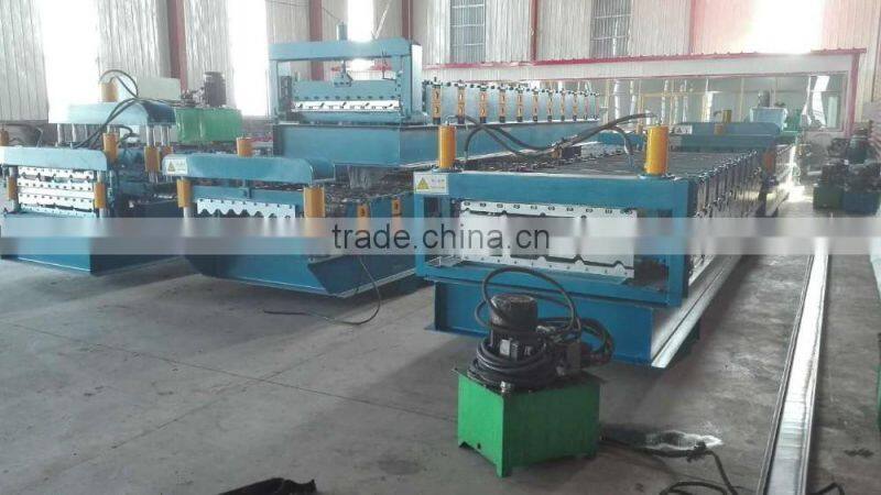 Galvanized roofing tile sheet cold roll forming machine