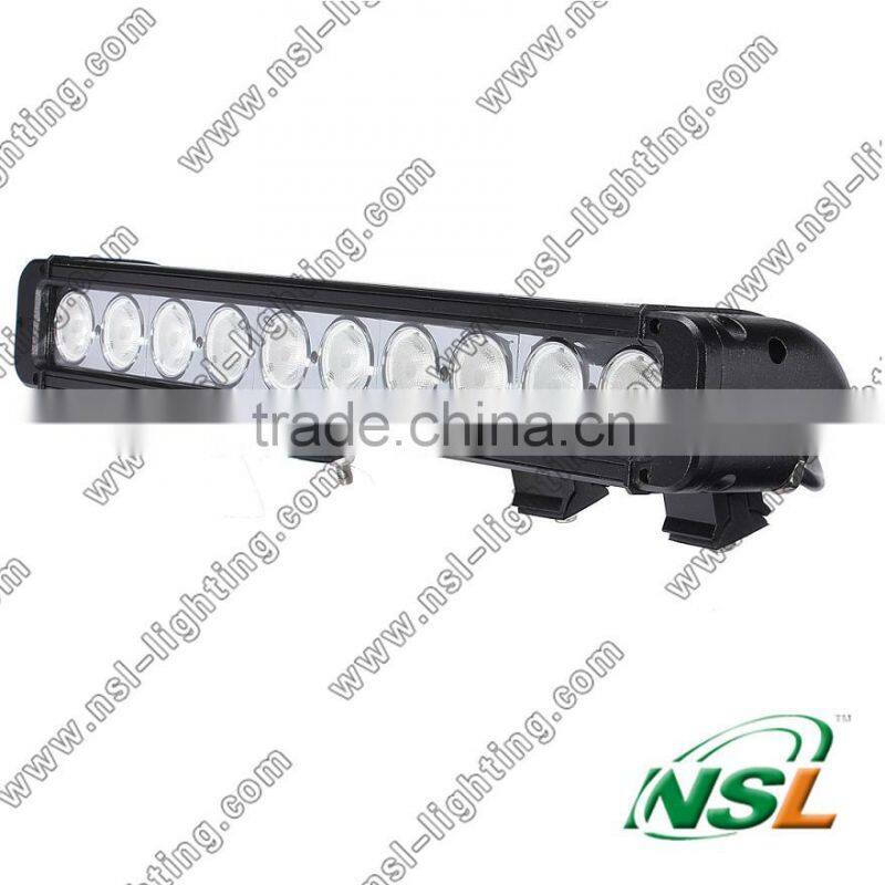 17'' 100W Led Off road Light Bar Single Row 10W Cree Chip Led Bar Light Roof Light Bar 10-70V IP67 Waterproof