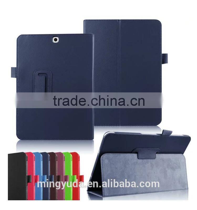 OEM Factory Supply Hight quality back fort function leather case cover for galaxy pad