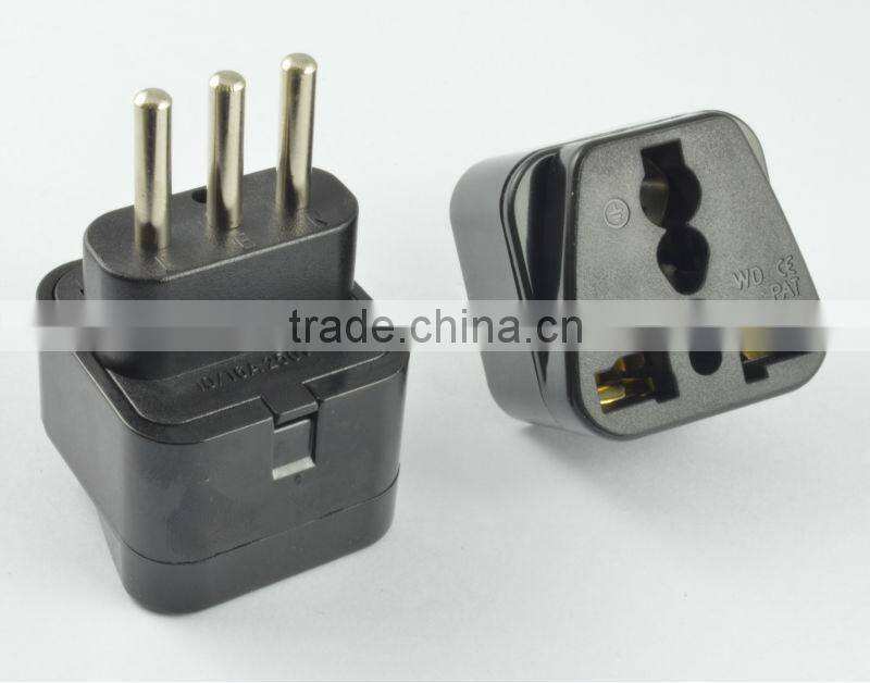 New hot sale products 2015 Universal to Italy Uruguay plug adapter CE