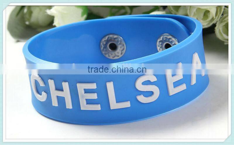 personalized pvc rubber elastic bracelet