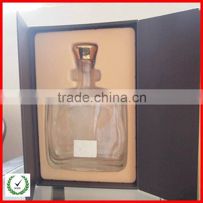 2015 wholesale PS Vacuum flocking tray for holding wine
