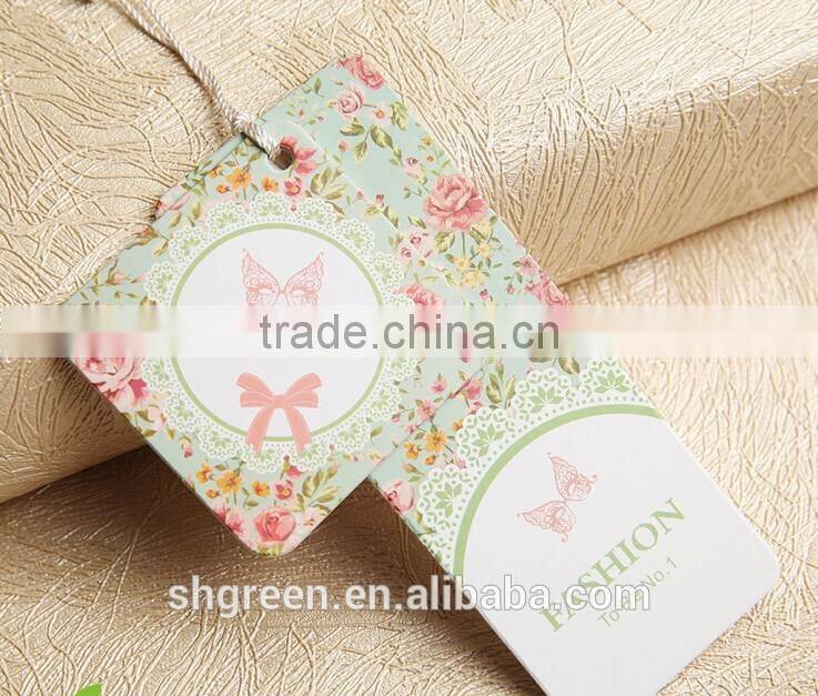 Strawberry natural paper tag for neck tie