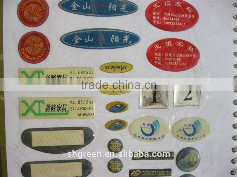 Small heart crystal resin dome sticker for mobile phone