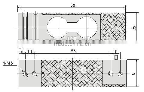 Single point type load cell