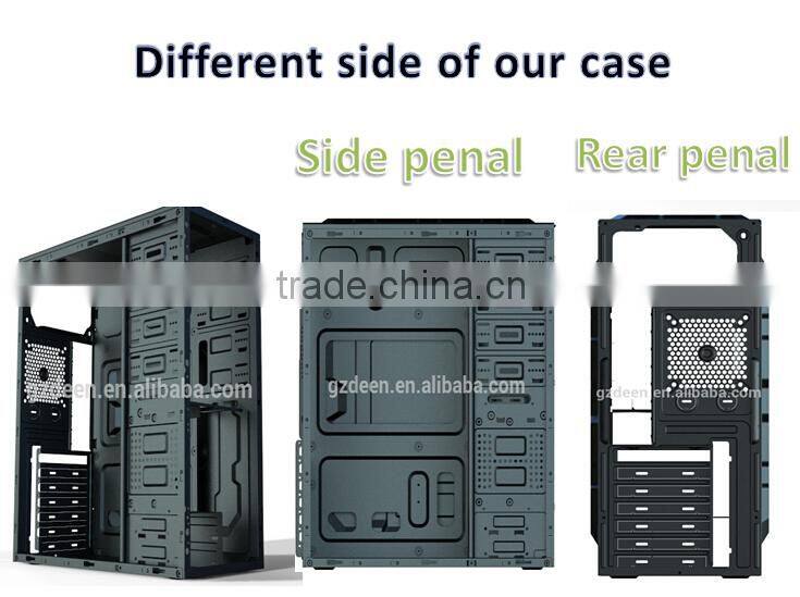 New PC View USB 3.0 ATX Mid Tower Desktop Computer Case Design Cases -blue