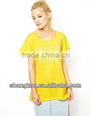 2013 high fashion design women summer t shirt valley girl t shirt cheap cotton printd t shirt shkz 103