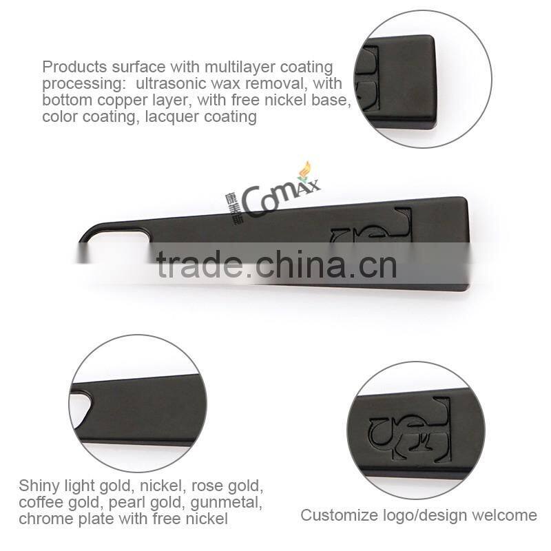 Gunmetal 40mm Strong Metal Bag Slider Zip Pullers