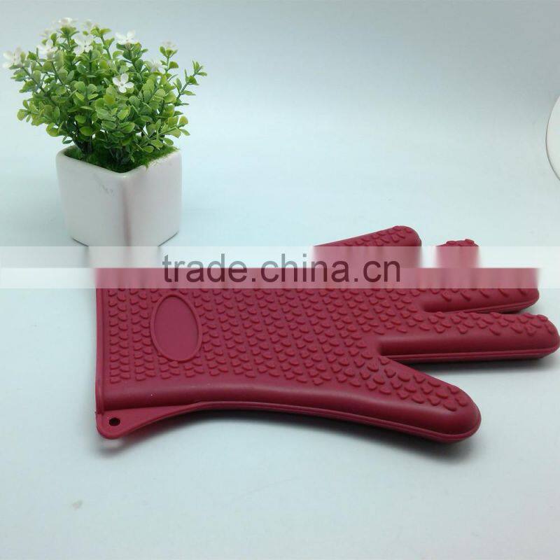 Silicone heat-resistant grilling oven BBQ gloves for cooking / baking