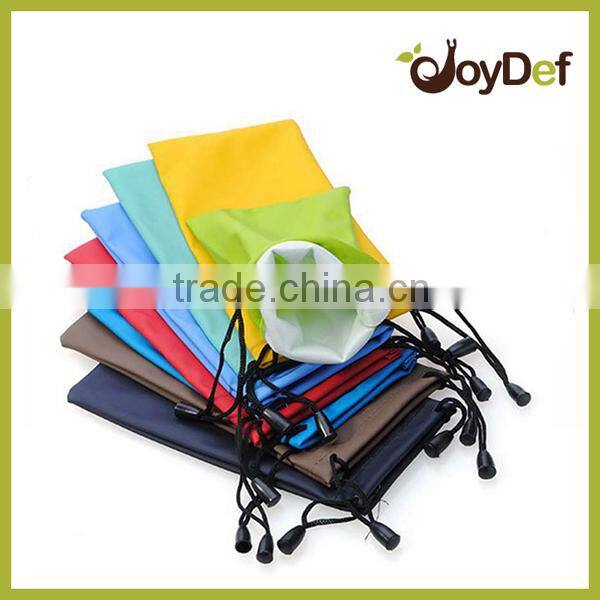 2016 wholesale price soft double drawstrings Microfiber sunglasses punch