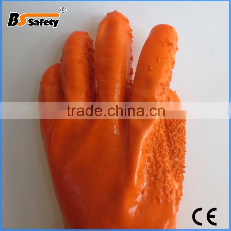 BSSAFETY China supplier 2015 wholesale heavy duty protective work gloves with rubber