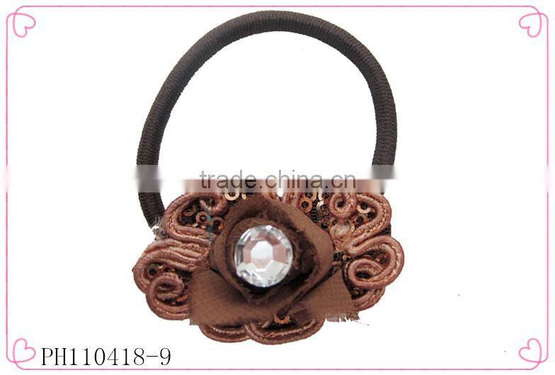 Fabric elastic hair band,glitter elastic hair bands for womens