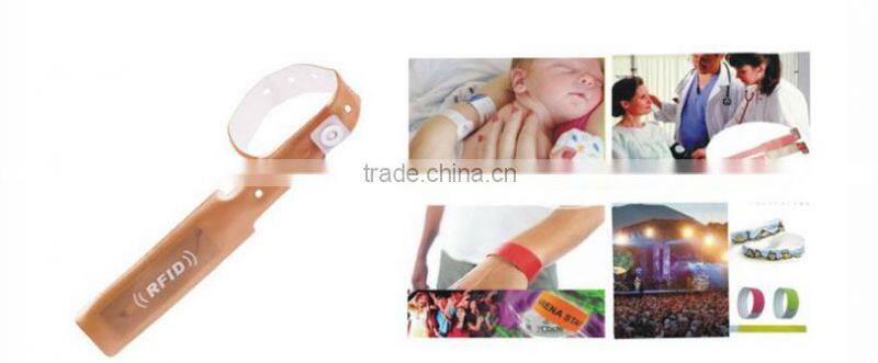 PVC UHF disposible rfid wristband, bracelet tag
