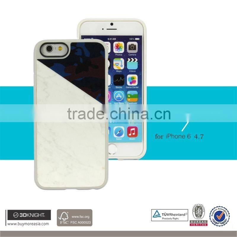 2016 unique Stone painting pattern 3D cell phone case for iphone 6 4.7" with factory price genuine marble covers
