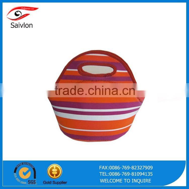 Printed neoprene lunch bag for ladies