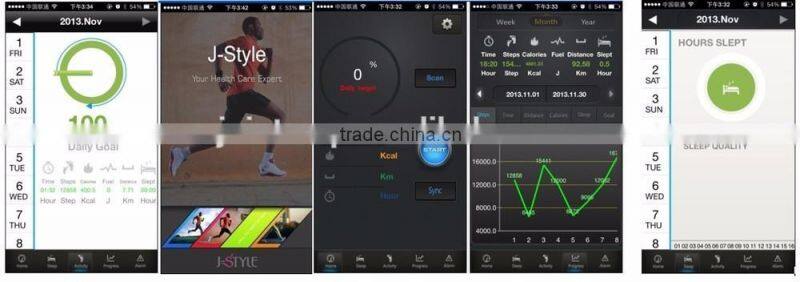 3d Bosch brand sensor heart rate monitor wrist pedometer watch