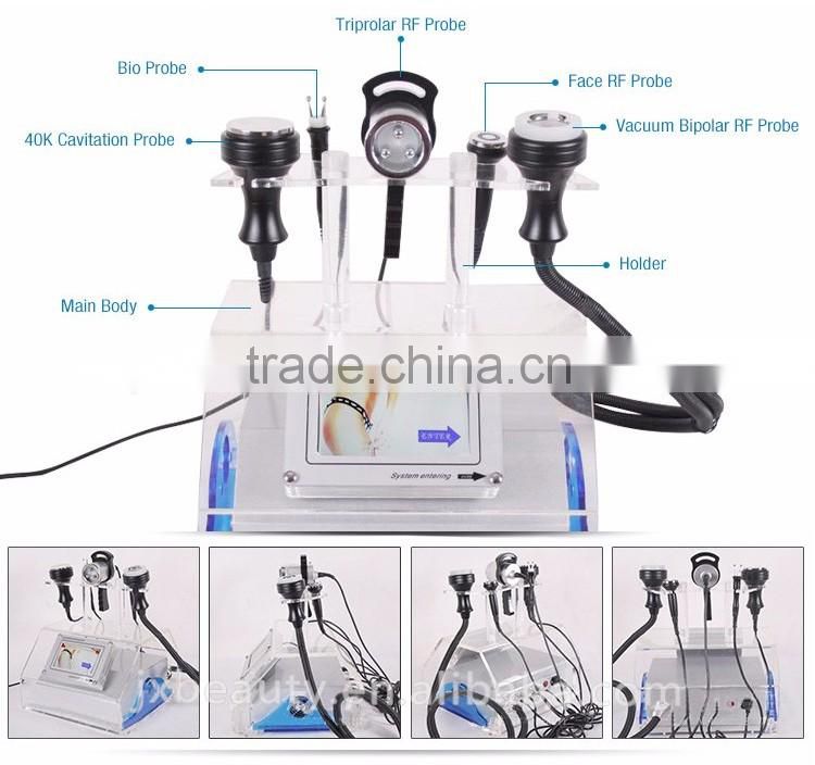 body and face re-shaping 40K cavitation ultrasonic Vacuum Liposuction cavitation Radio Frequency slimming Machine