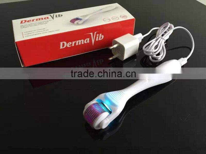 2015 Newest!!! 5 in 1 dermaroller with Massage+ PDT+ 540 needles derma vib