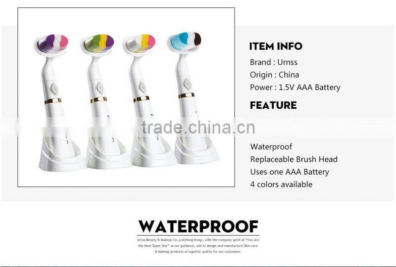 Deep Clean Battery Operated Facial Cleanser Face Skin Care Brush Massager Scrubber