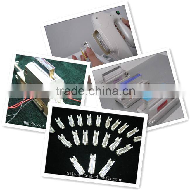 Copper reflector with silver coated In-Motion SHR E-light IPL Hair Removal Machine +RF