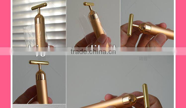 New Arrival Electric Gold Bar Face Massager /Use for Wrinkle Removal and Skin Tightening/Gold Bar