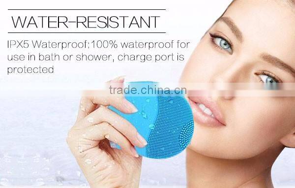 CE ROHS Silicone Facial Cleansing Brush electric face scrubber sonic facial brush head As Seen on TV