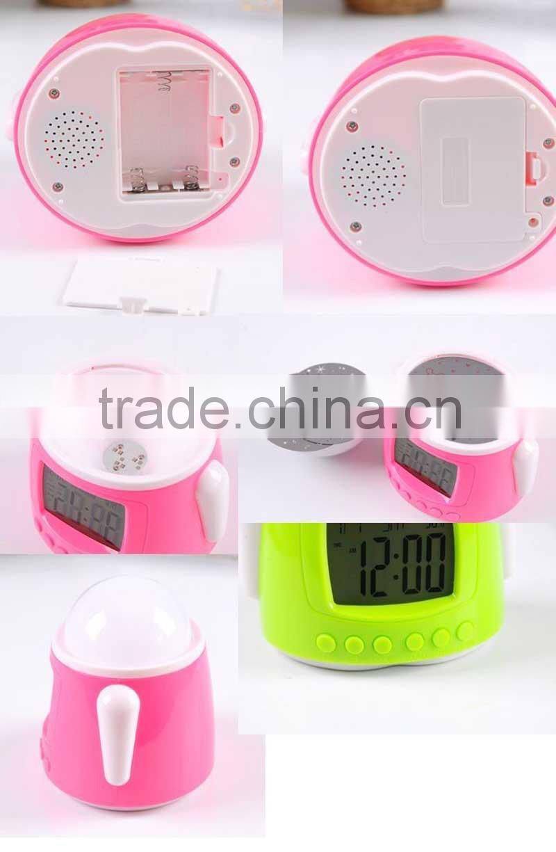 DIY star projection LED alarm clock