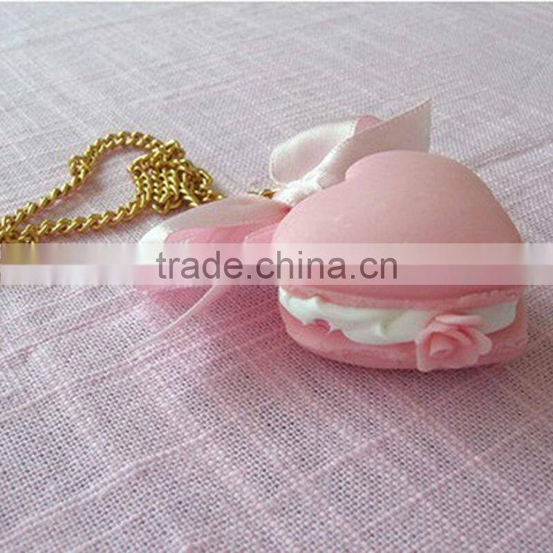 Pvc macaron attached diamond and fruits| Promotional gift for sales| Yiwu Sanqi Crafts - Fake food manufacturer in China