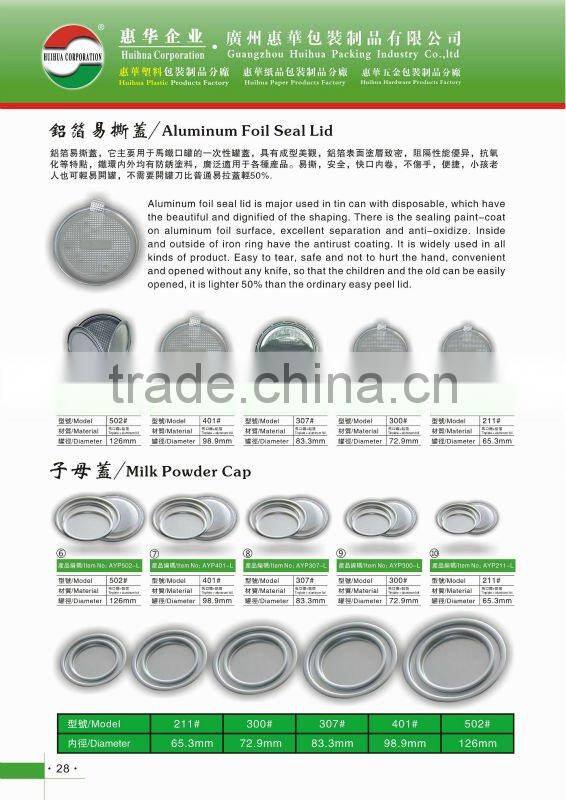 Aluminum foil seal end