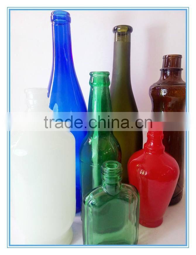 525ml black colored glass liquor empty bottle