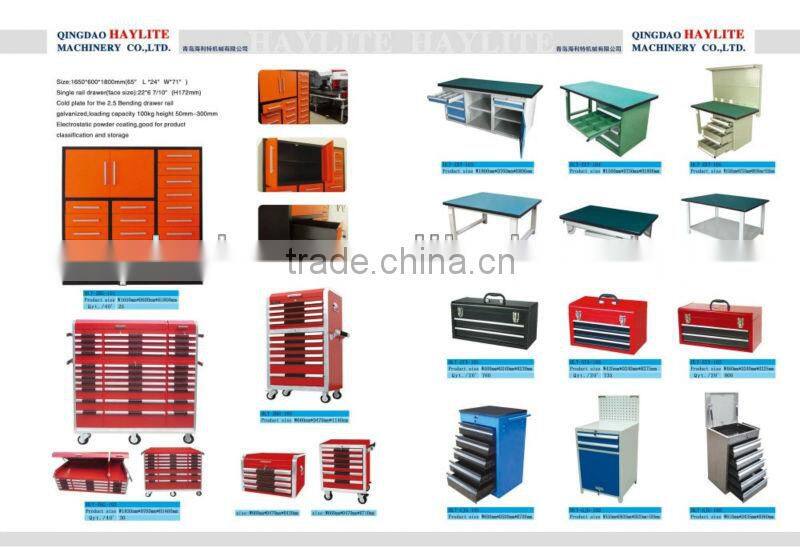 Metal single slide with drawers W2850mm*D800mm*H950mm work bench