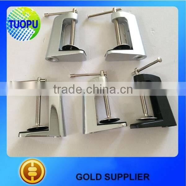 China customized aluminum laptop table clamps,aluminum table clamps for light
