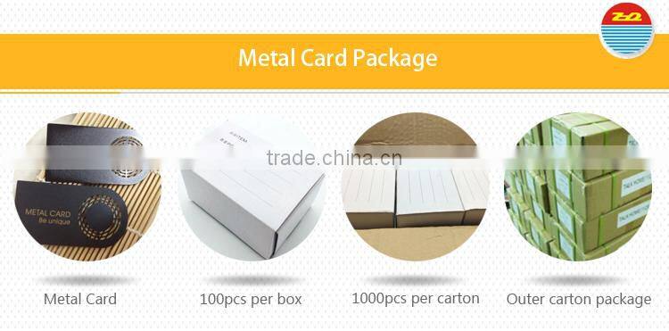 Custom Etching Metal VIP Membership Card