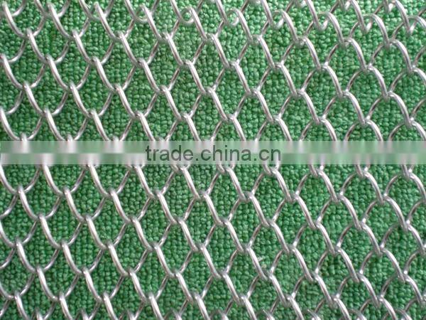 Decrotive chain link curtain/woven decoration mesh/Chain Link Mesh For Decoration (factory)