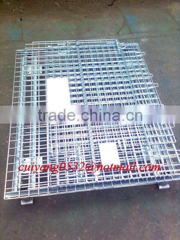 STACKABLE WIRE CAGE/PALLET CAGE/WIRE MESH CONTAINER