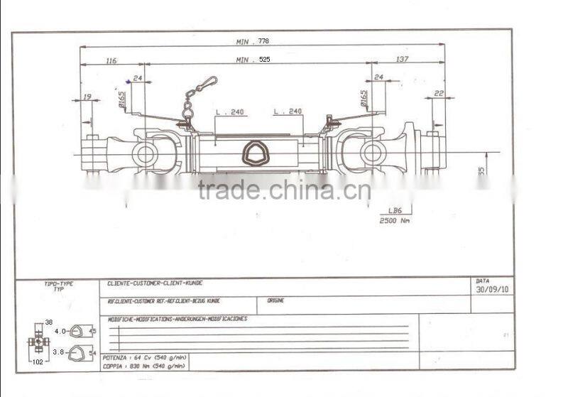 farm machinery harvest 2 Point Tie Guard.