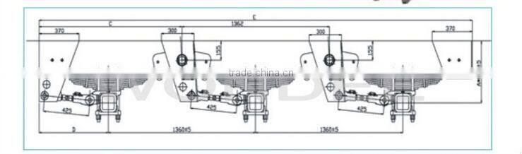 China Tri-axle Mechanical Suspension