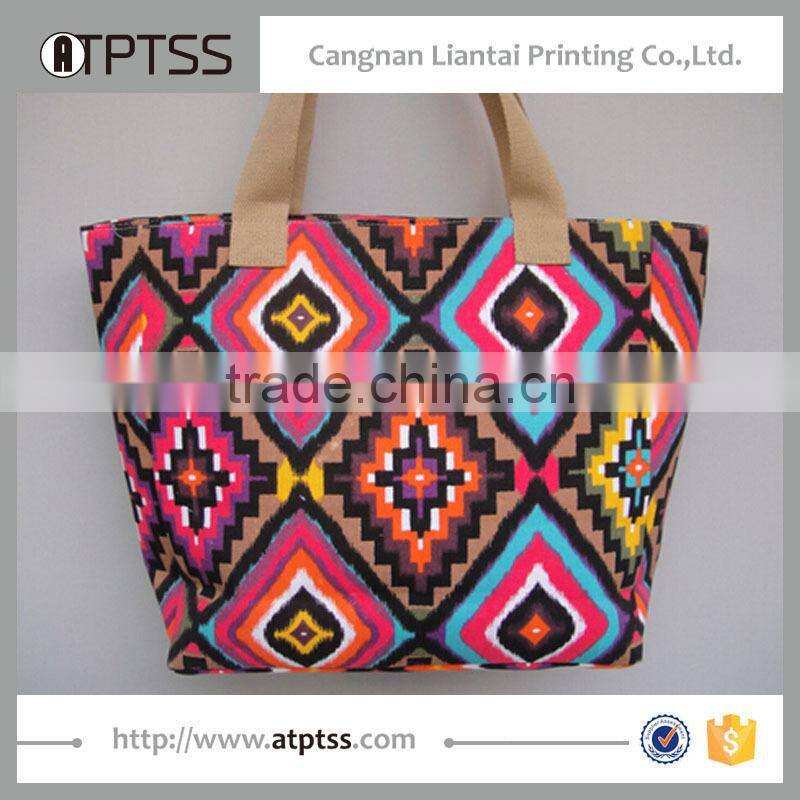 Wholesale cotton shopping popular generous fashion canvas tote bag