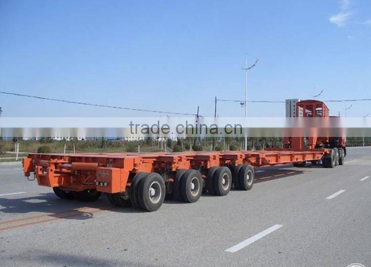 High quality China flatbed semi trailer and 8 axles low bed semi trailers for sale