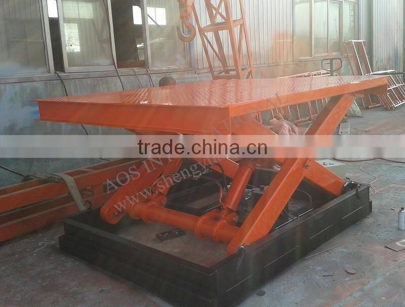 Stationary Scissor Cargo Lift Table 2000kg Capacity, 3.4m Height