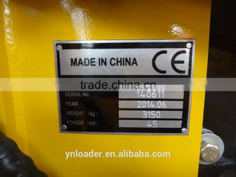 Mini Skid Steer Loade Yineng china YN860 joy stick and fork