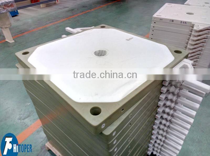PP filter plate used with filter press used for wastewater treatment in solid liquid separation process